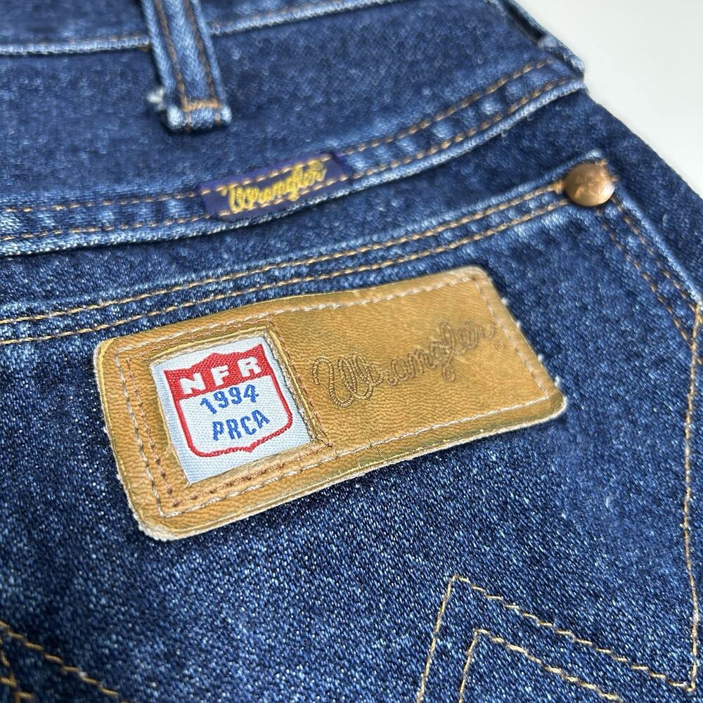 Vintage Wrangler NFR 1994 PRCA Cowgirl Cut Jeans 26x31 Size 9 Made In USA Rodeo